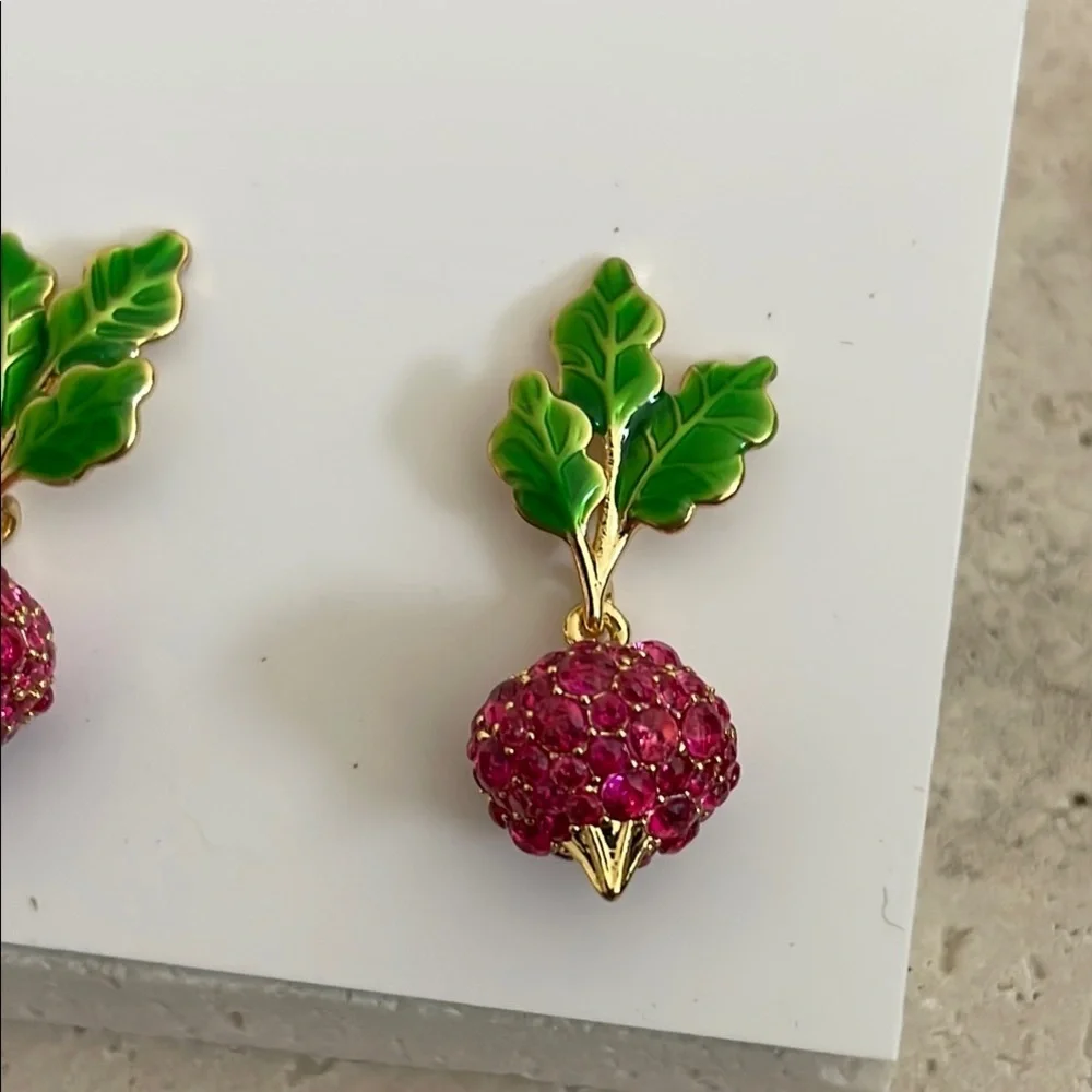 Kate Spade Green and Pink Stud Earrings